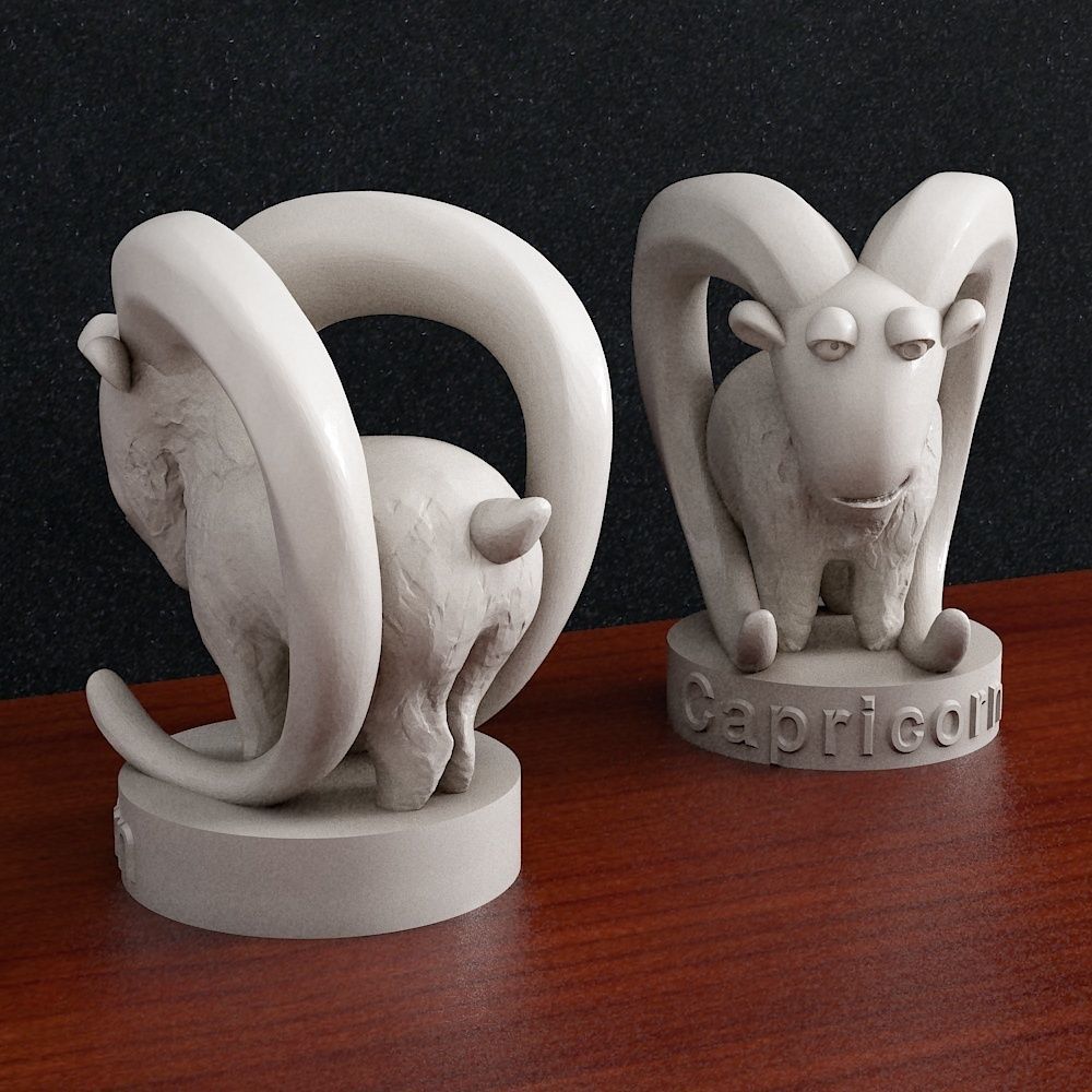 Capricorn Zodiac sign 3D print model_1