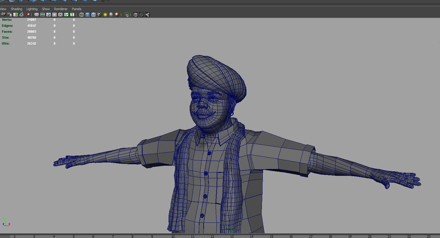 farmer village young man final 3d model 3D model_9