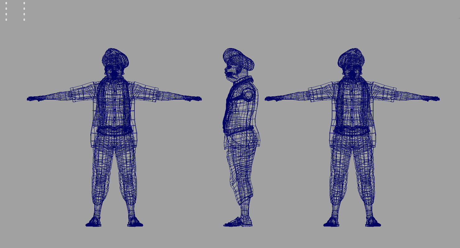 farmer village young man final 3d model 3D model_8