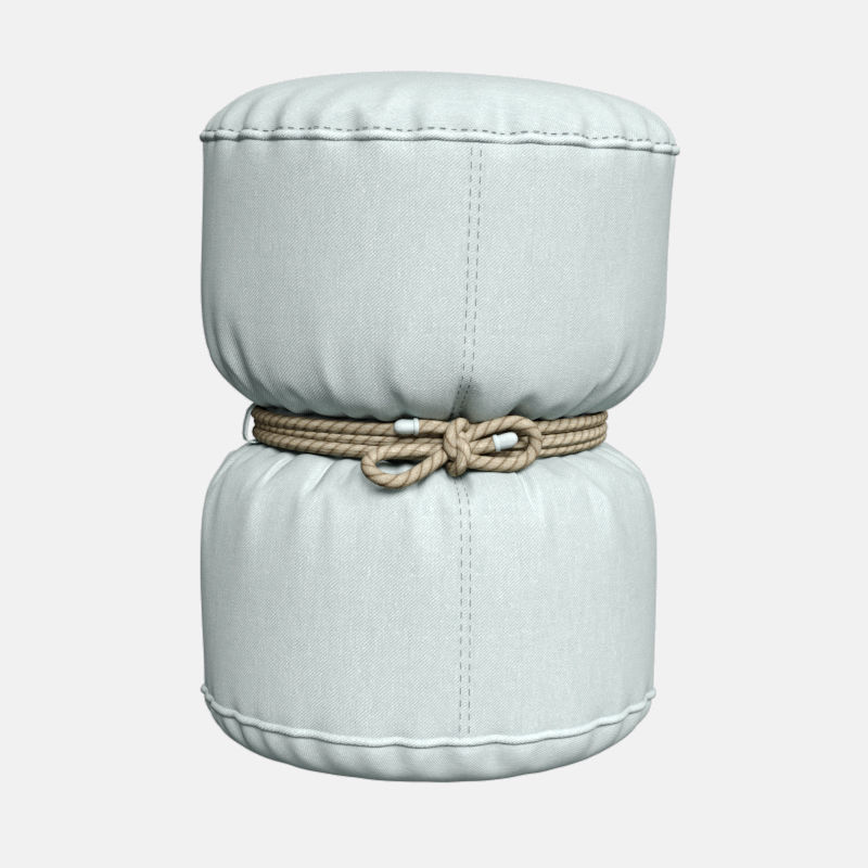 puf-tam-tam 3D model light pouf with belt 3D model_4