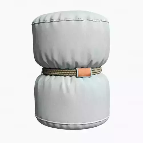 puf-tam-tam 3D model light pouf with belt 3D model