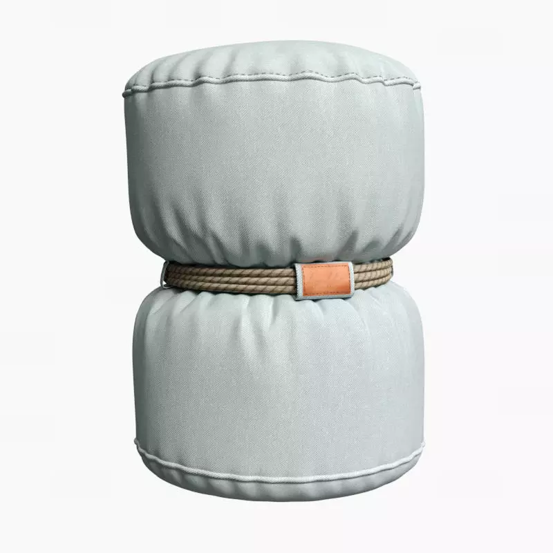 puf-tam-tam 3D model light pouf with belt 3D model_0