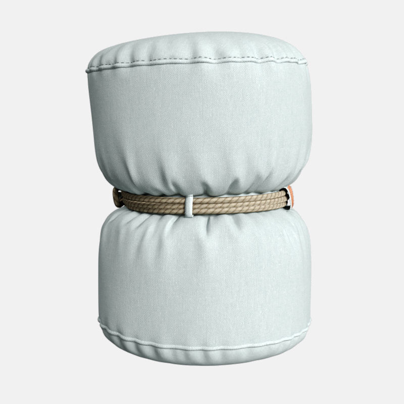 puf-tam-tam 3D model light pouf with belt 3D model_2
