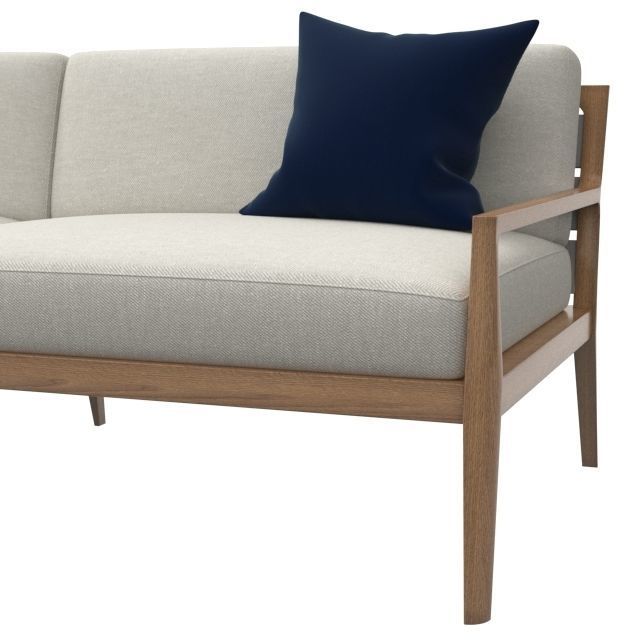 CIEL COLLECTION wooden side table with slats 3D model_6