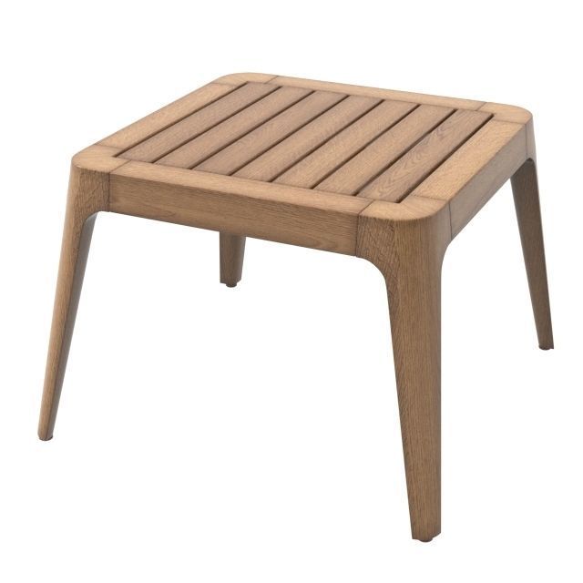 CIEL COLLECTION wooden side table with slats 3D model_3