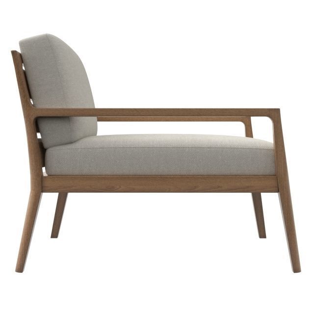 CIEL COLLECTION wooden side table with slats 3D model_1