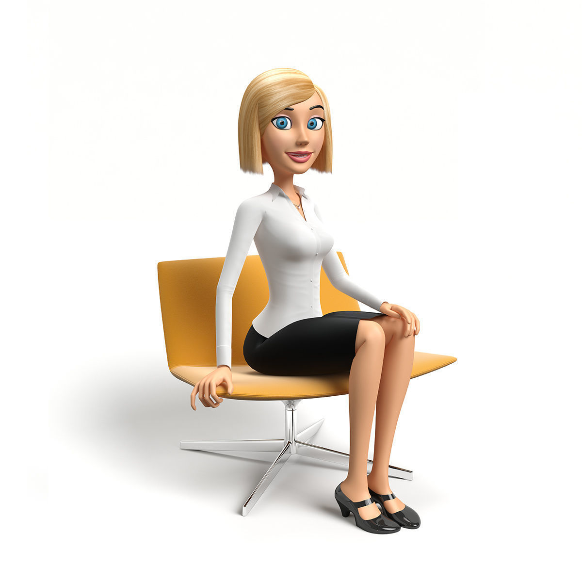 Nina - Businesswomen 3D model_7