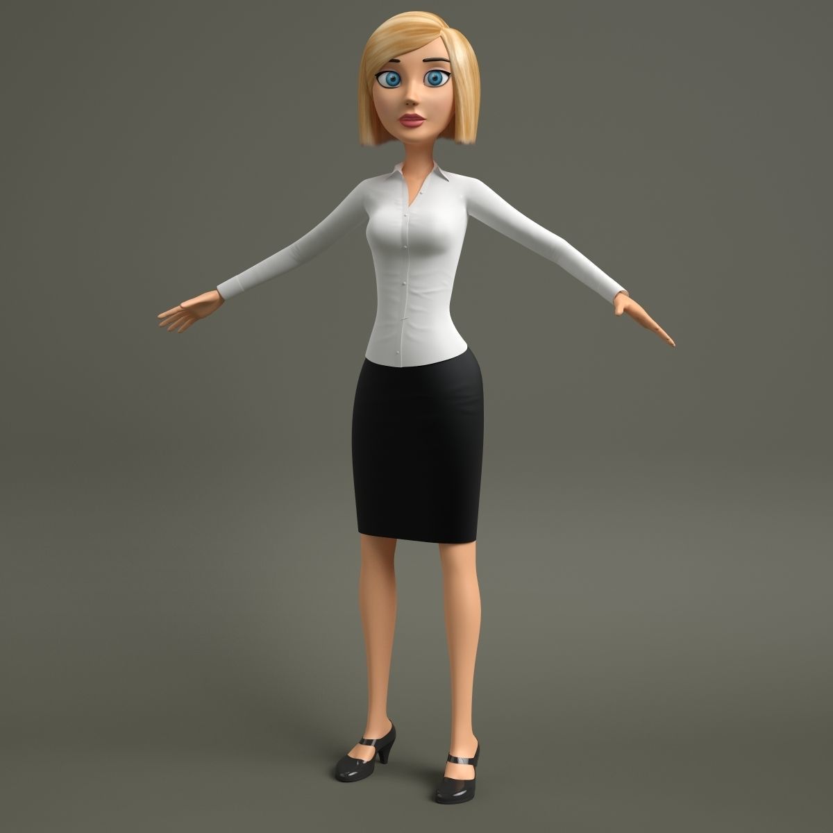 Nina - Businesswomen 3D model_9