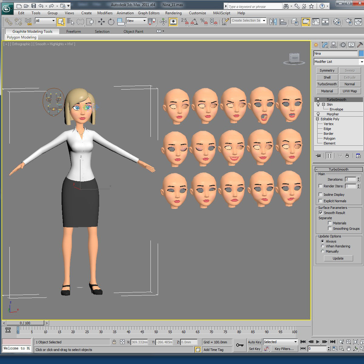 Nina - Businesswomen 3D model_5