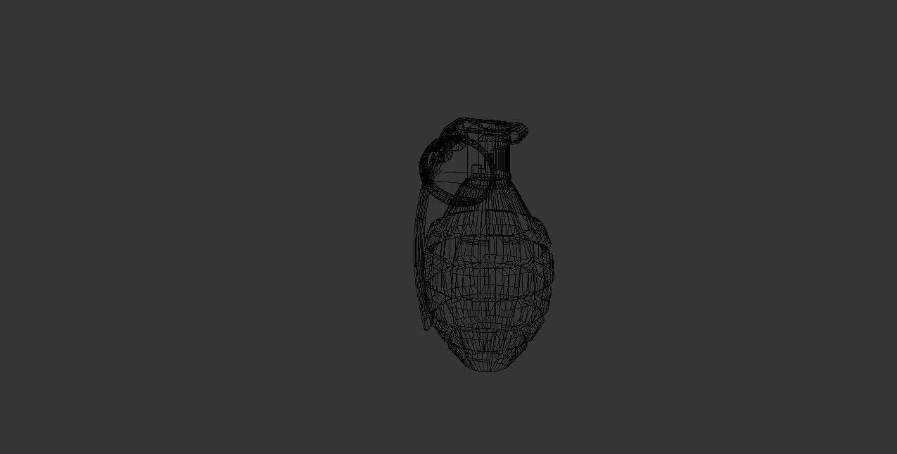 MK2 Grenade Low-poly 3D model_15