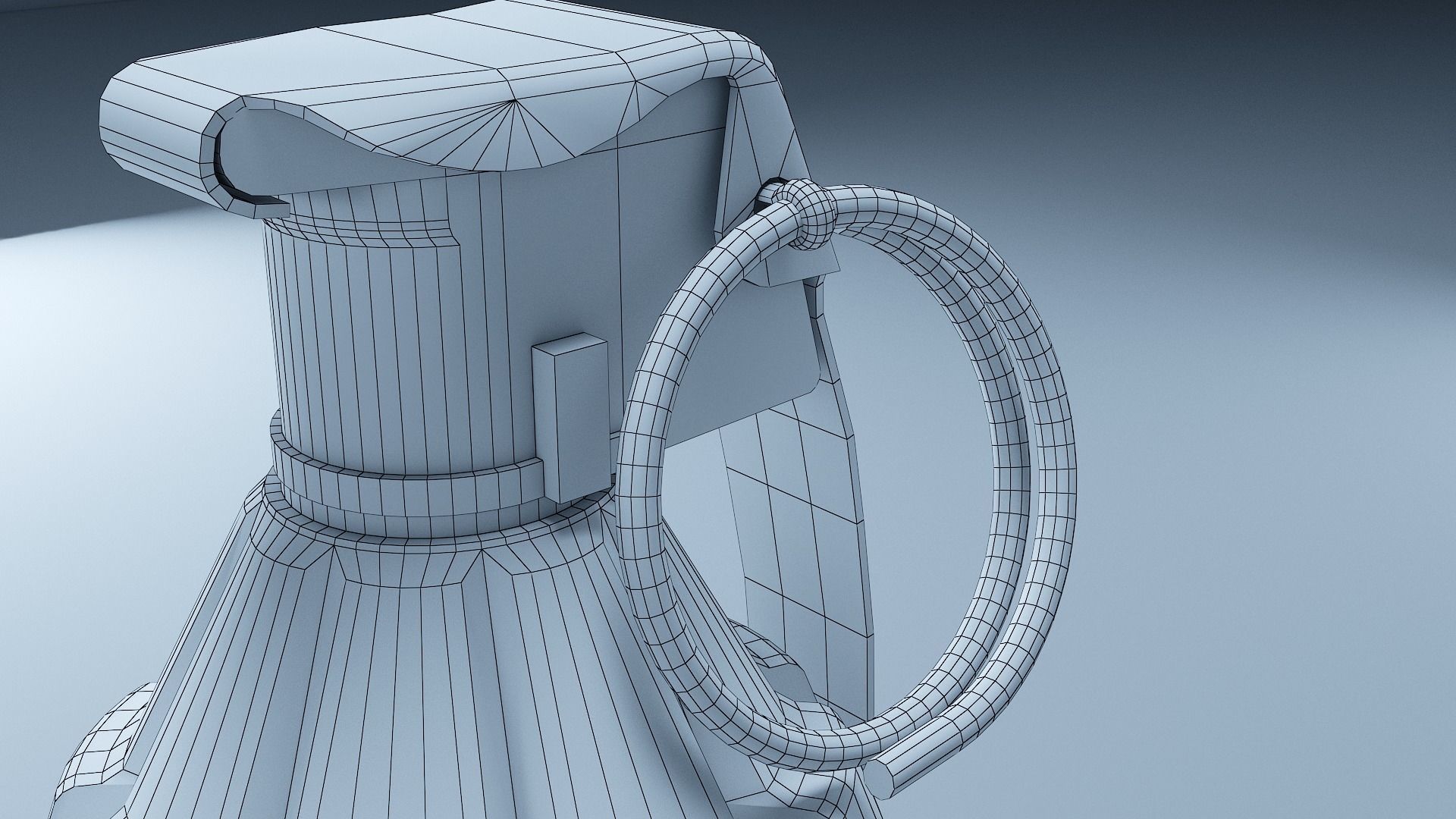 MK2 Grenade Low-poly 3D model_13