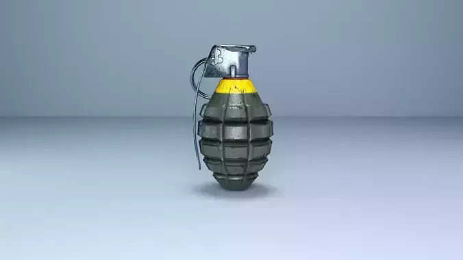 MK2 Grenade Low-poly 3D model
