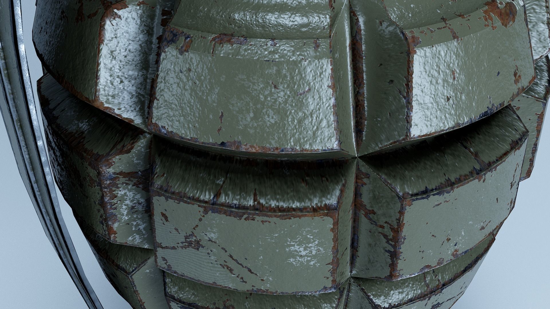 MK2 Grenade Low-poly 3D model_4