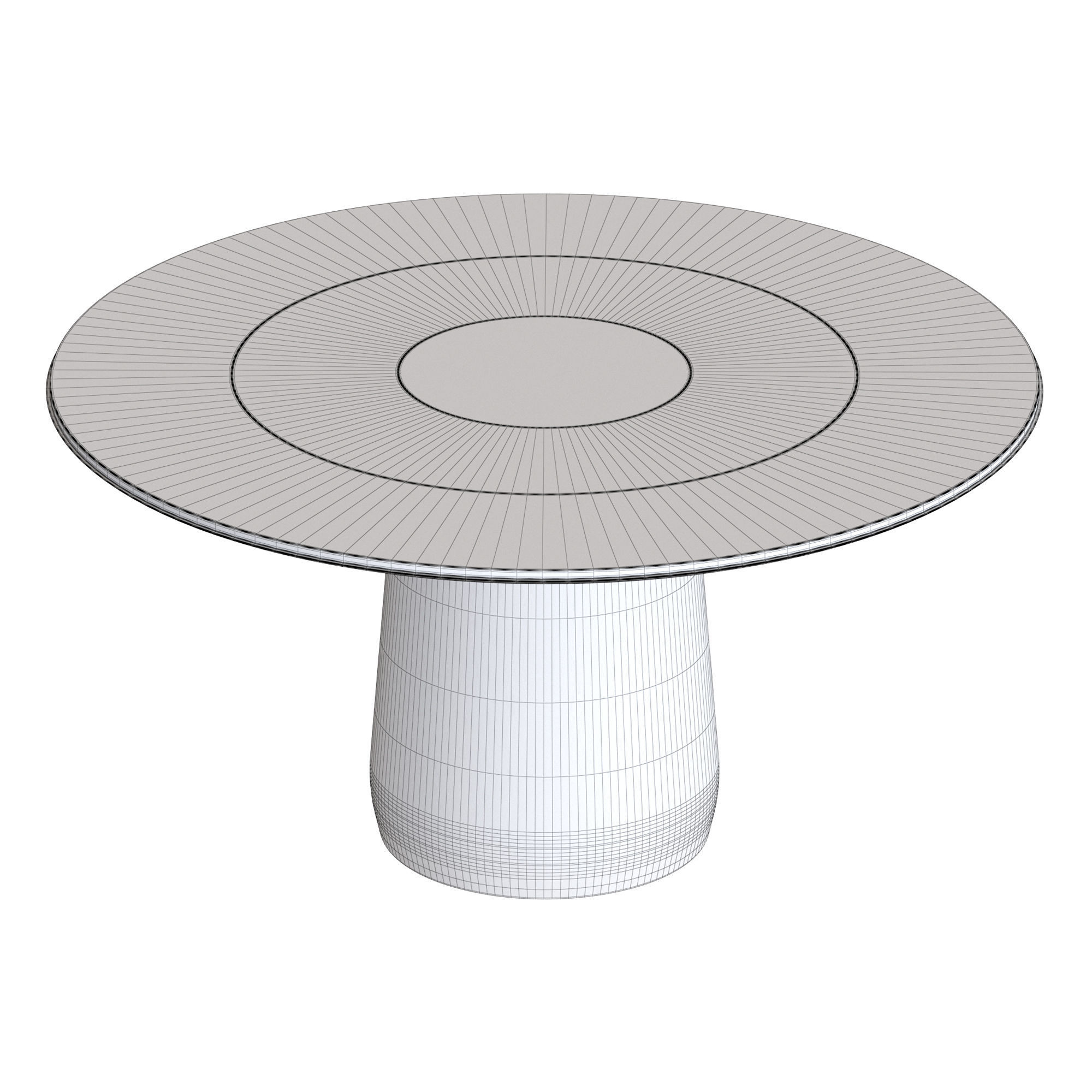 Baleri ROUNDEL table red 3D model_1