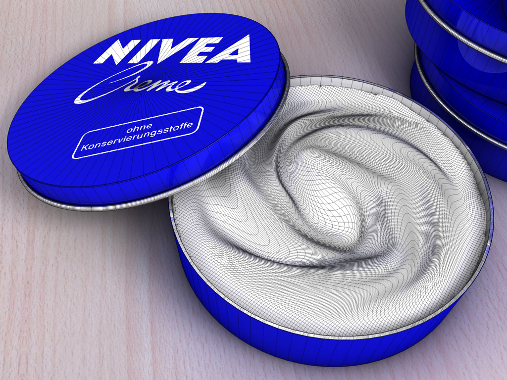 Nivea Creme Can 3D model_3