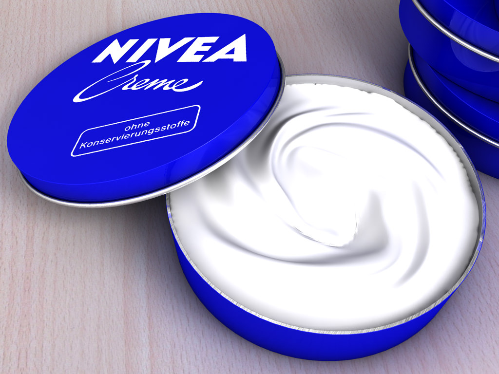 Nivea Creme Can 3D model_2