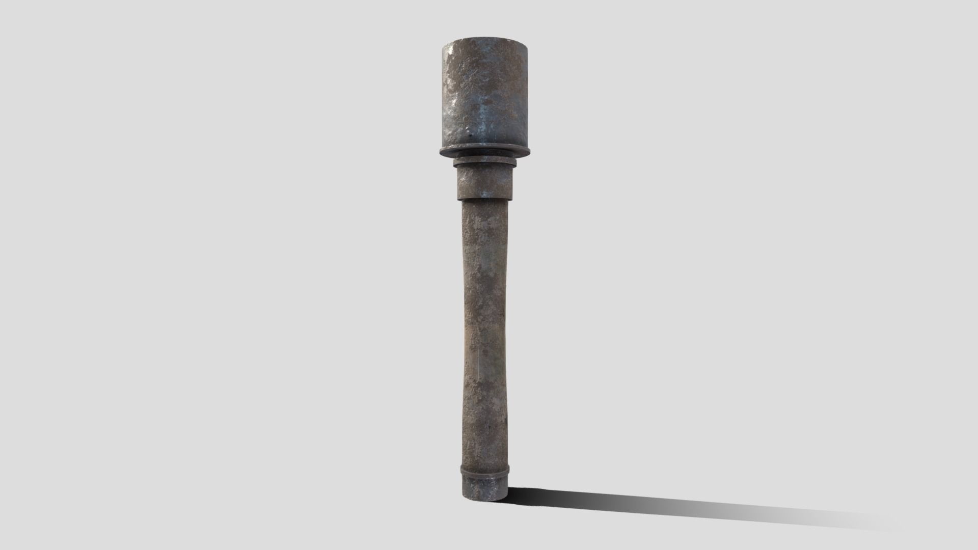 Stick Grenade Low-poly 3D model_1