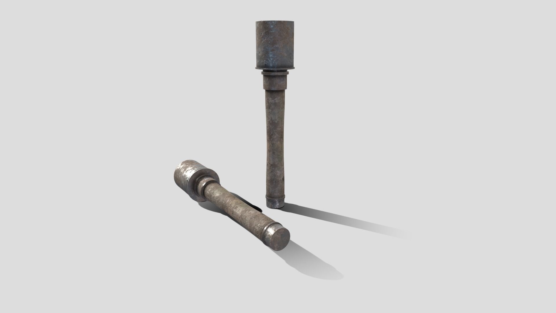 Stick Grenade Low-poly 3D model_5