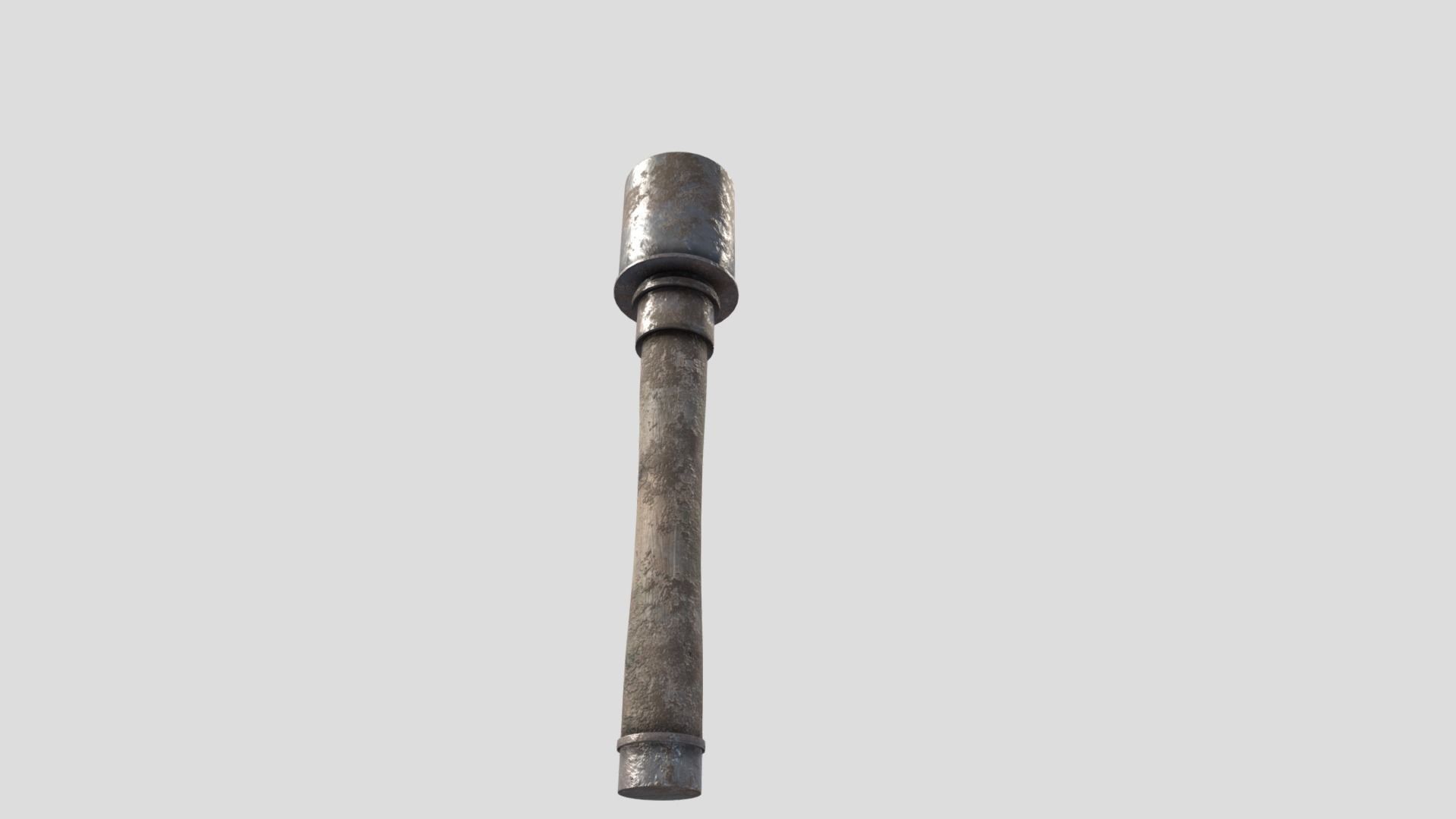 Stick Grenade Low-poly 3D model_6