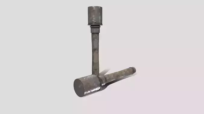 Stick Grenade Low-poly 3D model