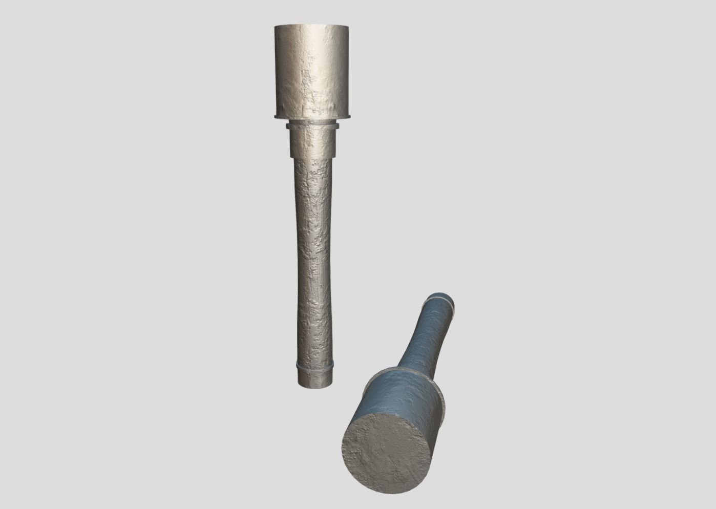 Stick Grenade Low-poly 3D model_9
