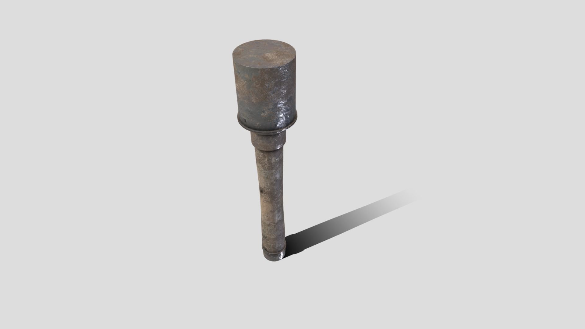 Stick Grenade Low-poly 3D model_4