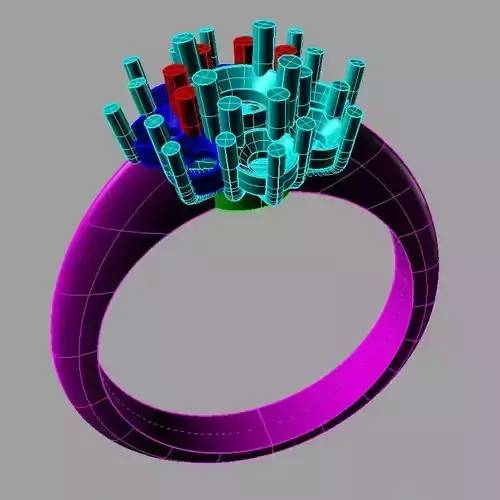 Classic Diana Engagement ring anello cestino an 184 3D print model