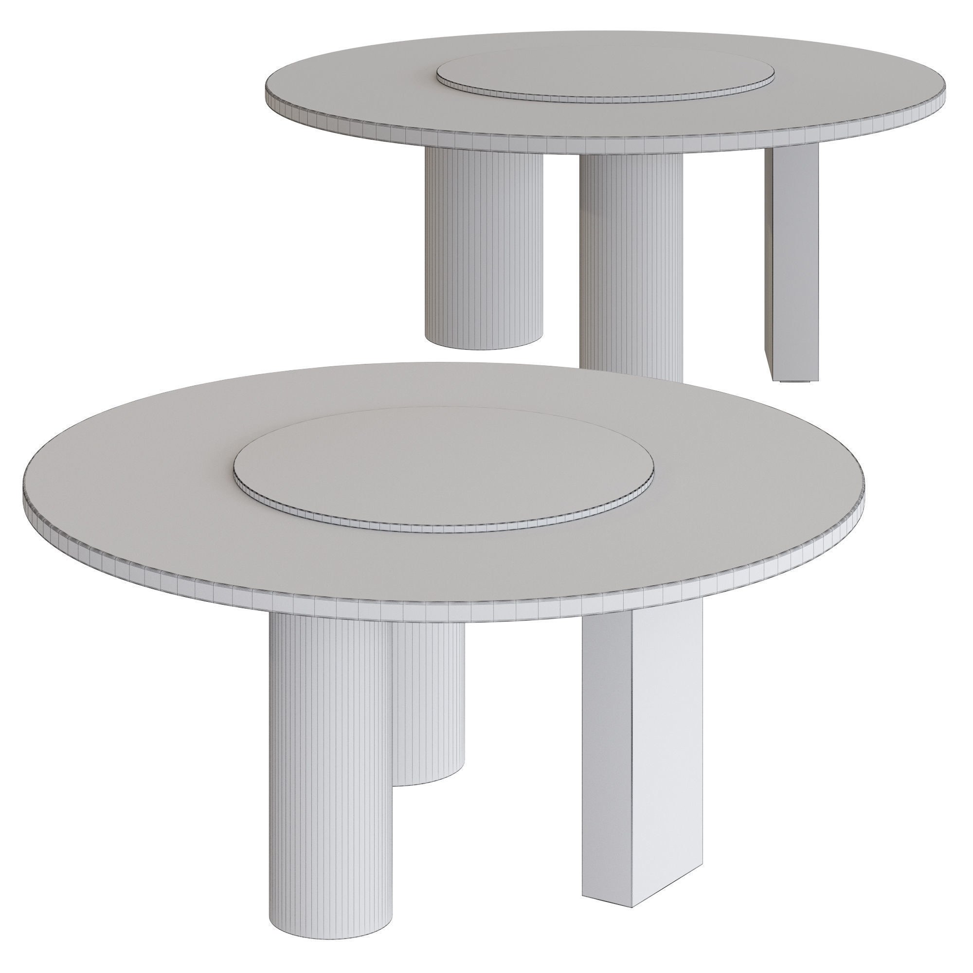 Vibieffe 4000 PLACE dining table 3D model_1