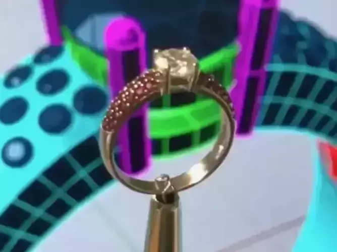 Engagement Ring and Band 3D print model an 193 solitario 3D print model