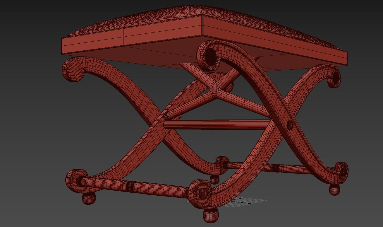 Rudolf stool  Toledo furniture 3D model_5