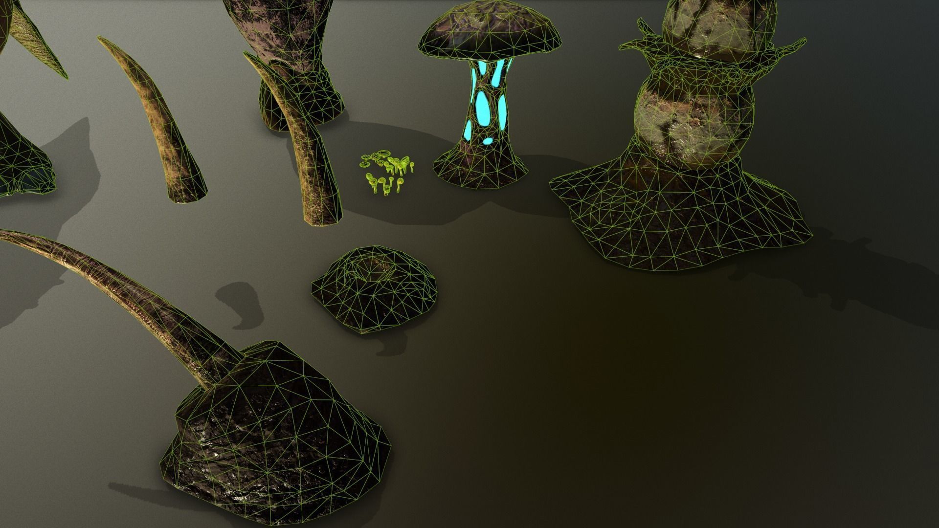 star wars sci-fi Felucia expanding stuff pack  Low-poly 3D model_20