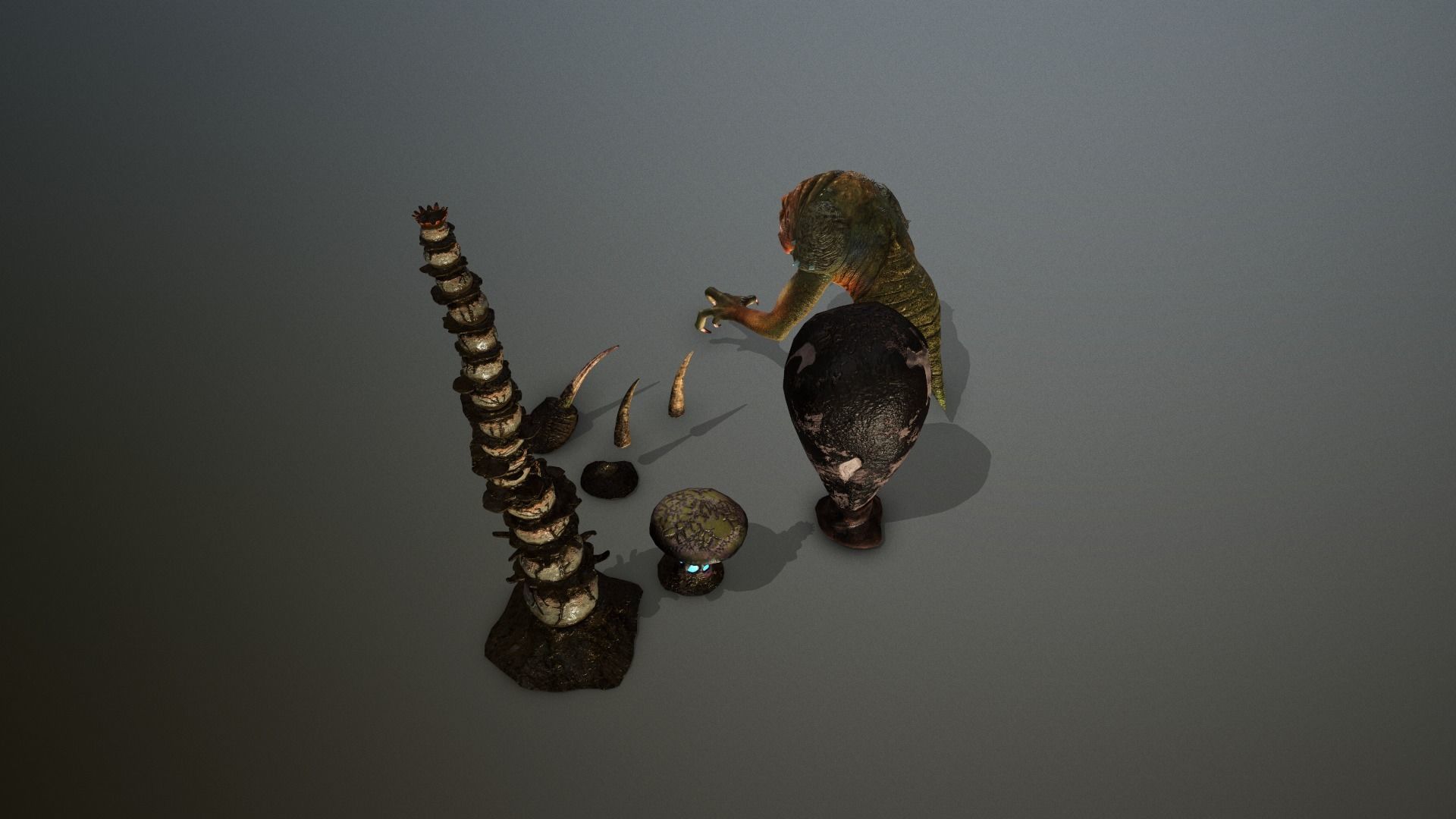 star wars sci-fi Felucia expanding stuff pack  Low-poly 3D model_5