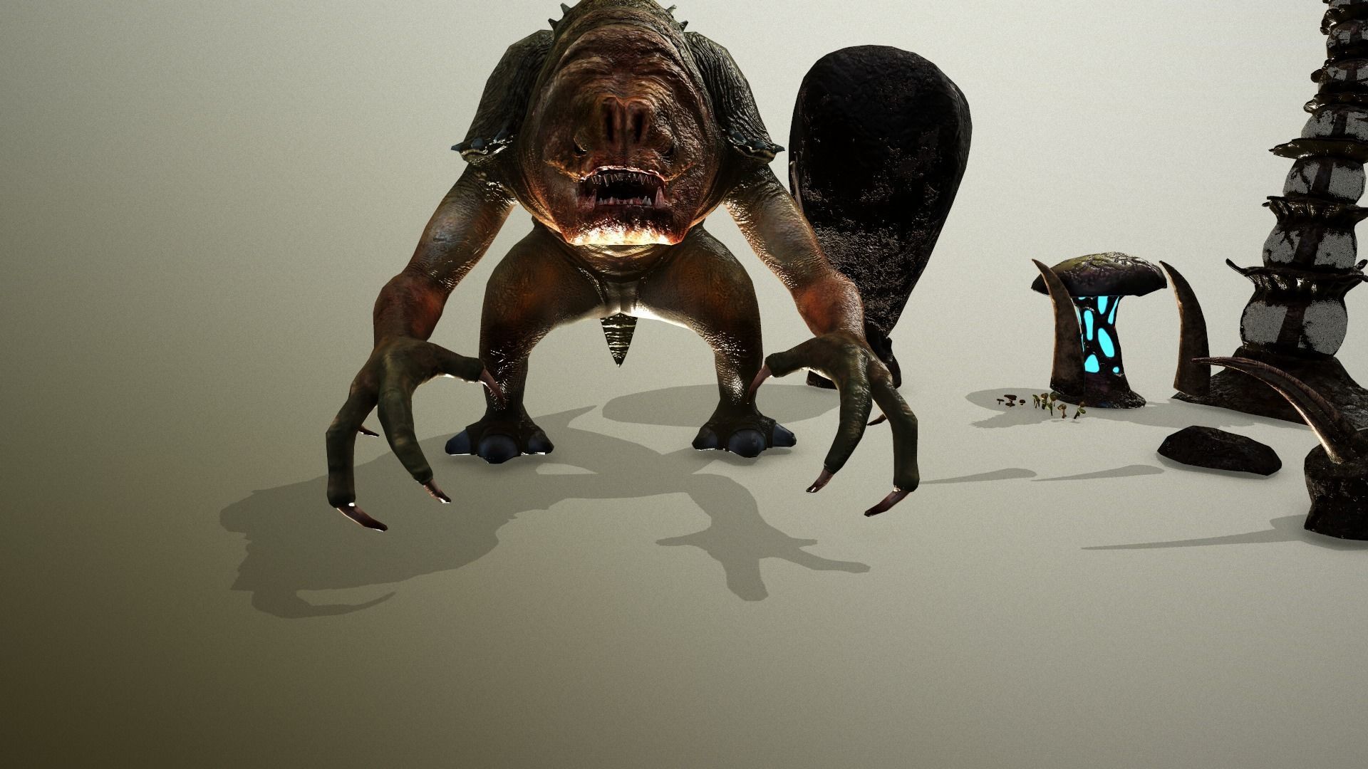 star wars sci-fi Felucia expanding stuff pack  Low-poly 3D model_9