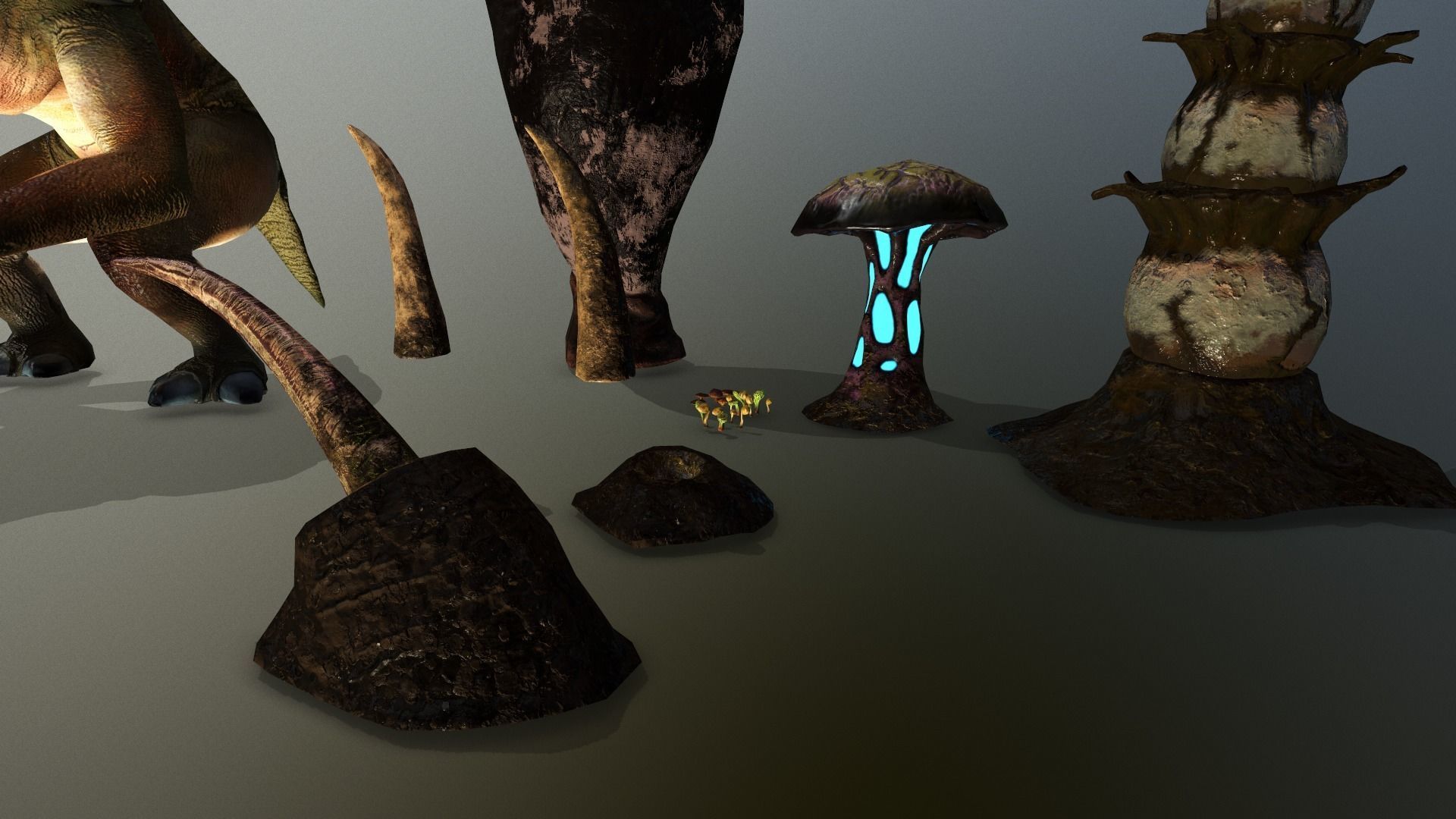 star wars sci-fi Felucia expanding stuff pack  Low-poly 3D model_10