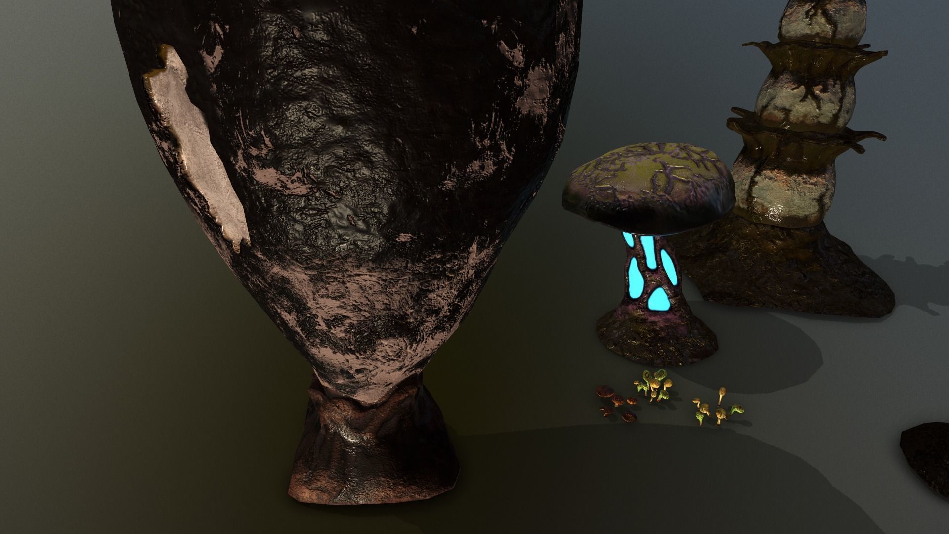 star wars sci-fi Felucia expanding stuff pack  Low-poly 3D model_14