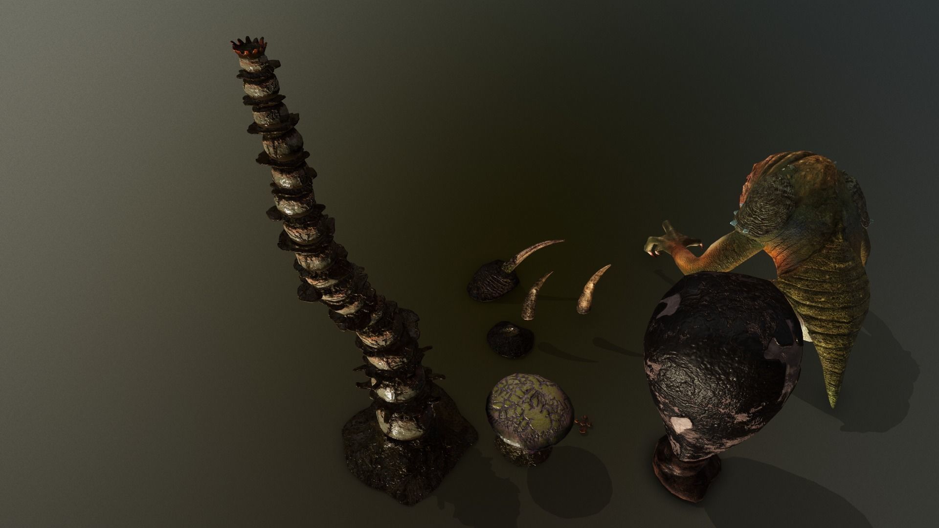 star wars sci-fi Felucia expanding stuff pack  Low-poly 3D model_17