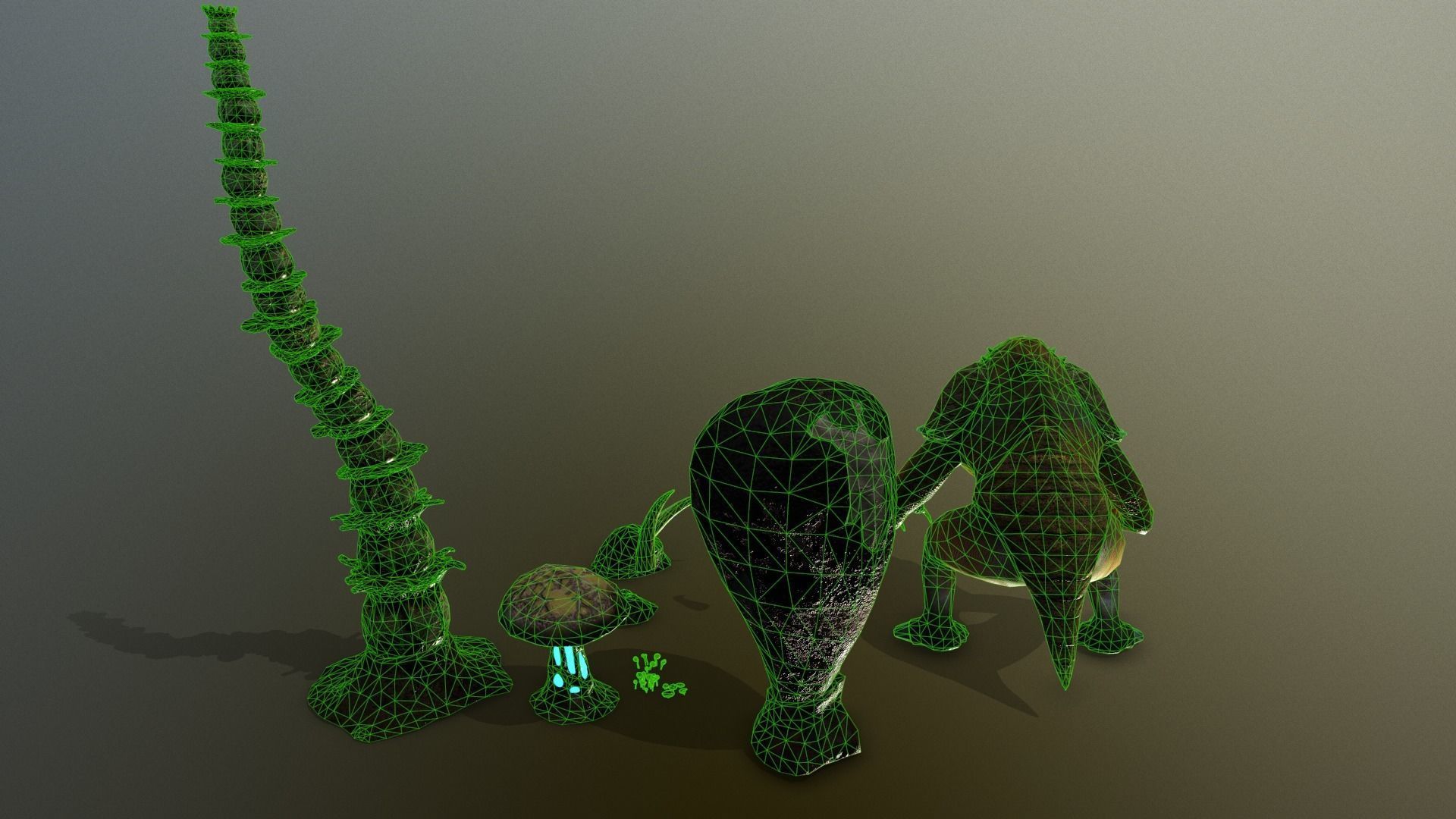 star wars sci-fi Felucia expanding stuff pack  Low-poly 3D model_22