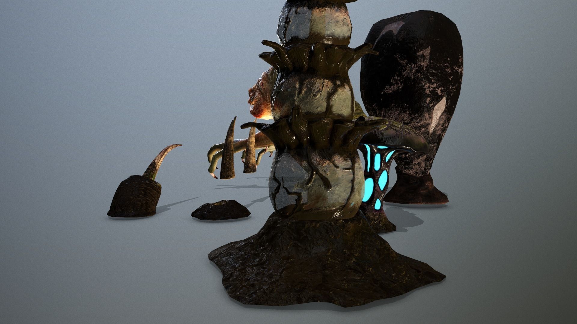 star wars sci-fi Felucia expanding stuff pack  Low-poly 3D model_6