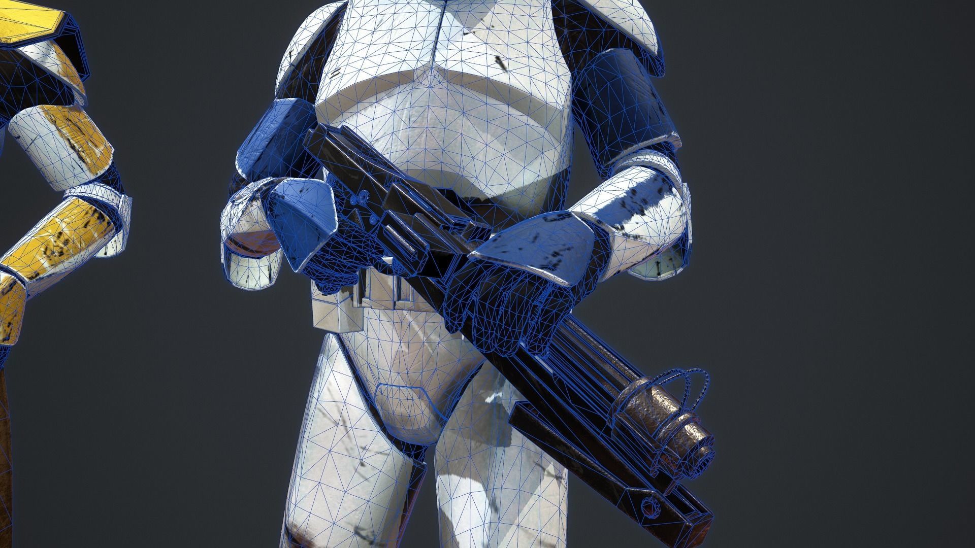 Star wars Clone trooper Phase 2 pack 2 Low-poly 3D model_21