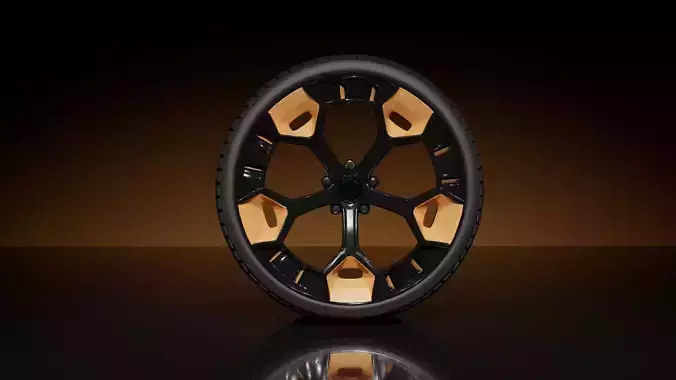 C5SMC type A wheel 3D model