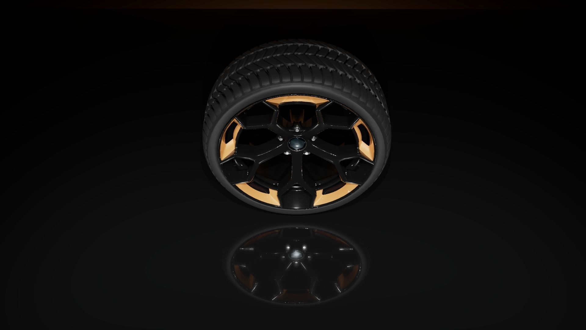 C5SMC type B wheel Low-poly 3D model_3