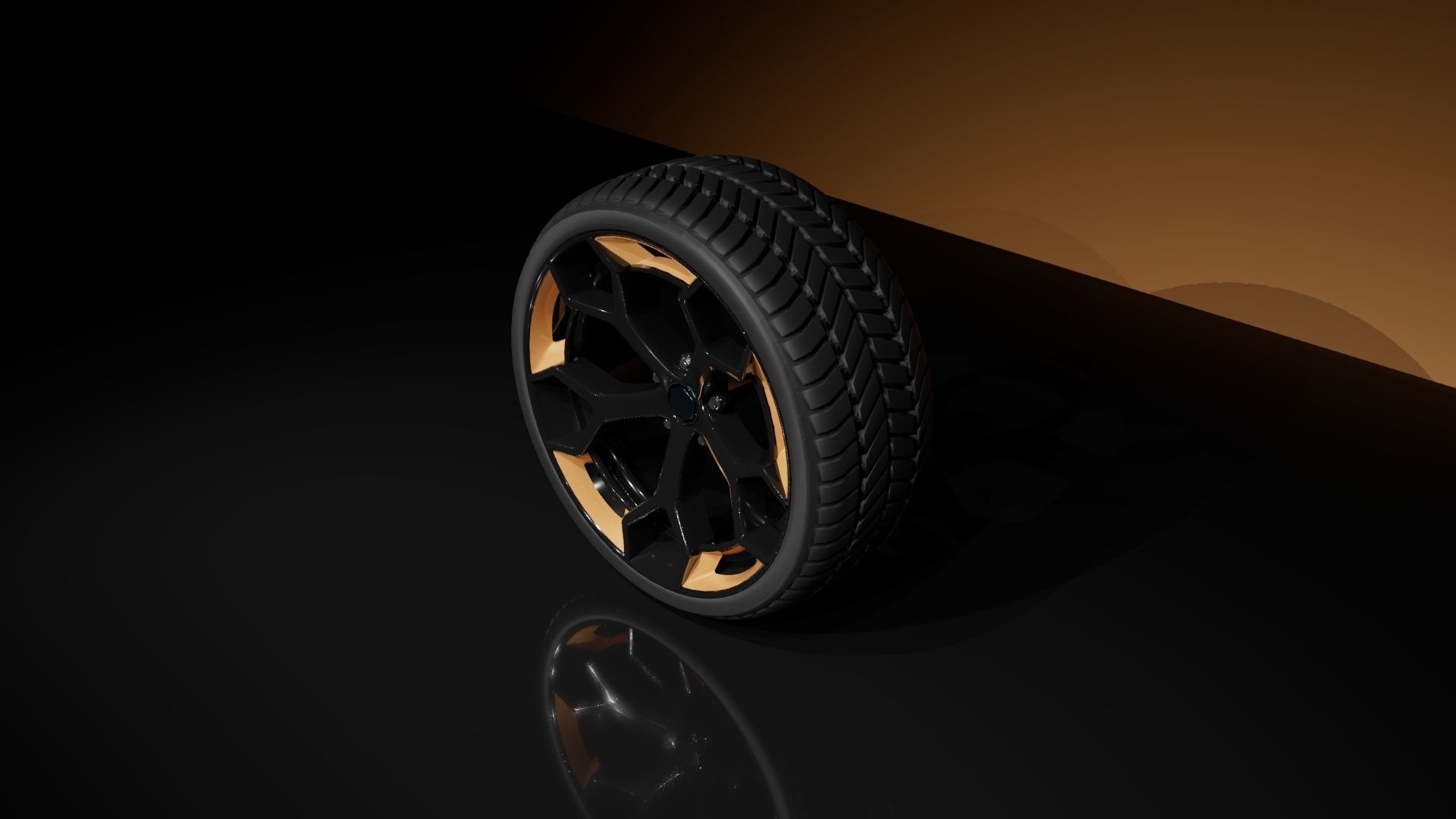 C5SMC type B wheel Low-poly 3D model_2