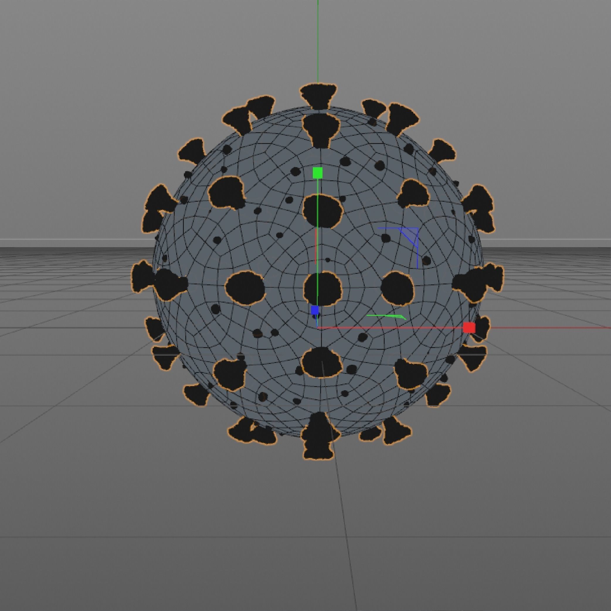 CoronaVirus Covid-19 3D model_1