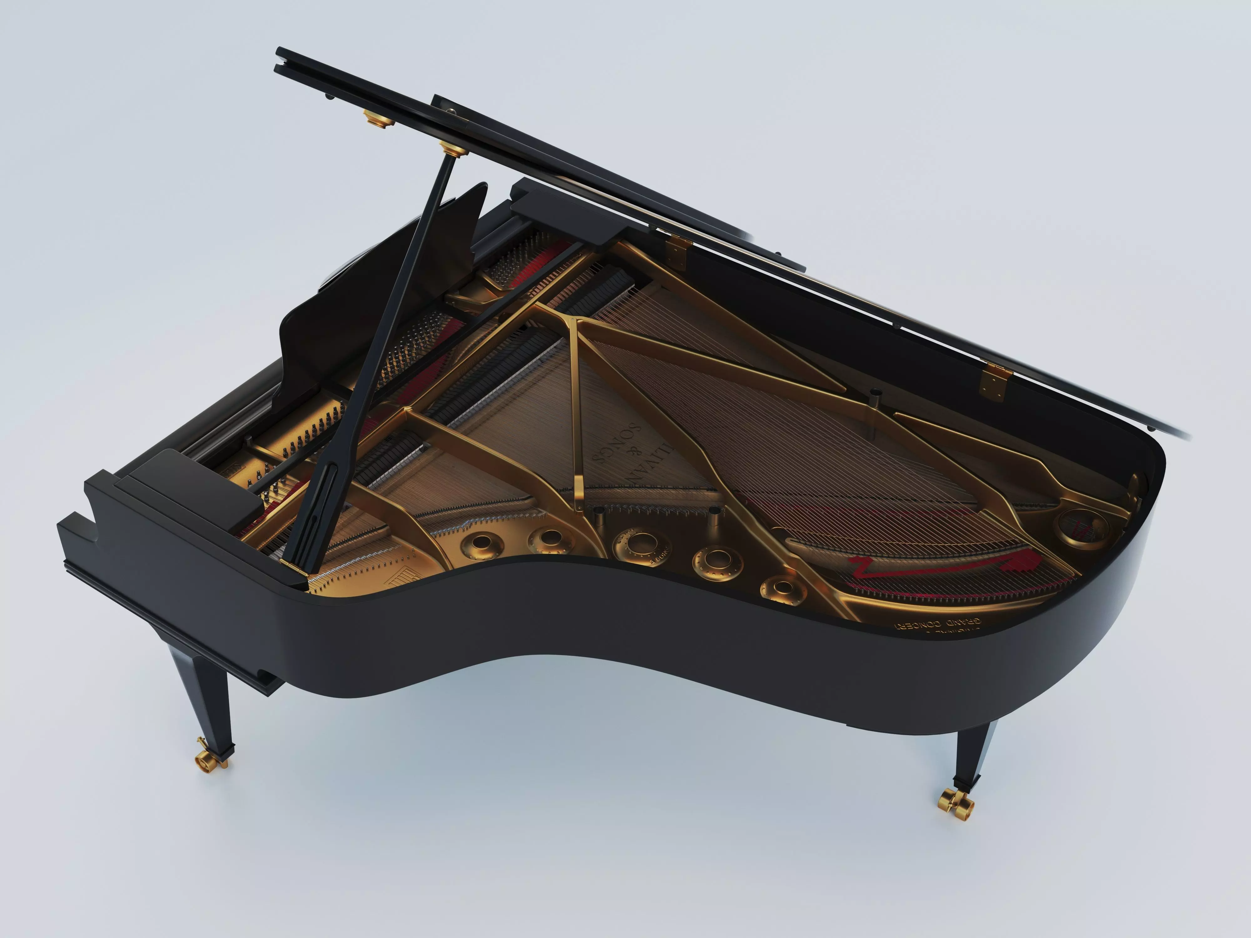 Grand Piano 3D model