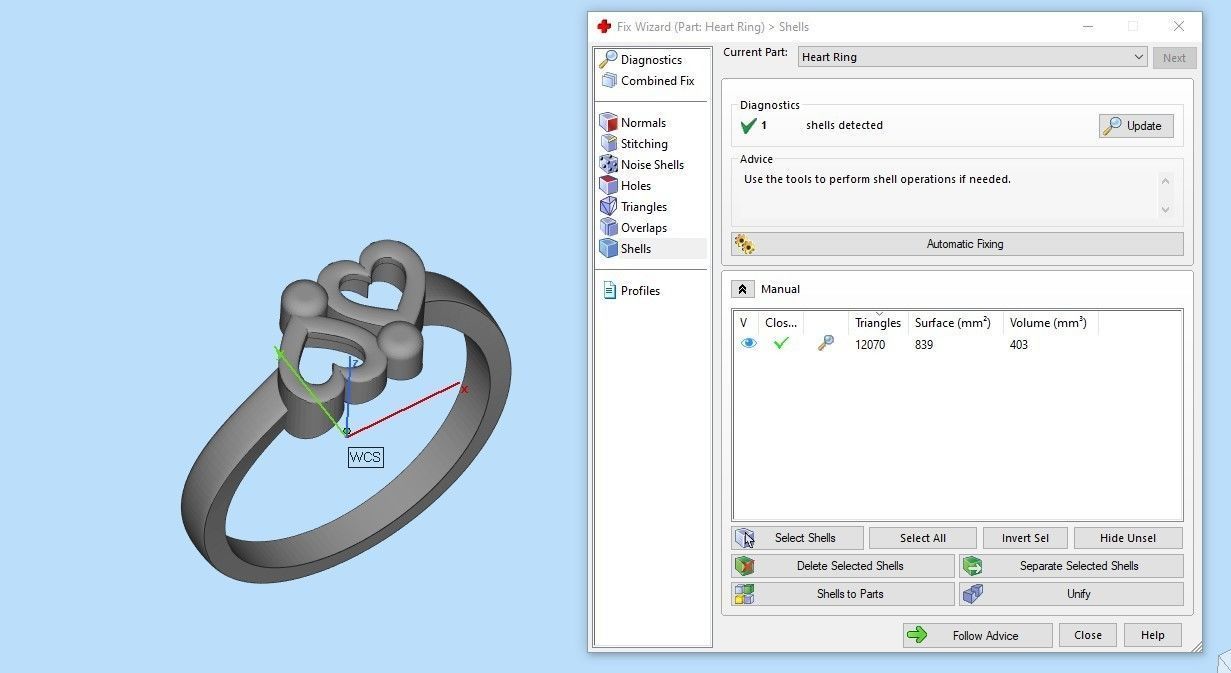 Double Heart Ring Free 3D print model_9