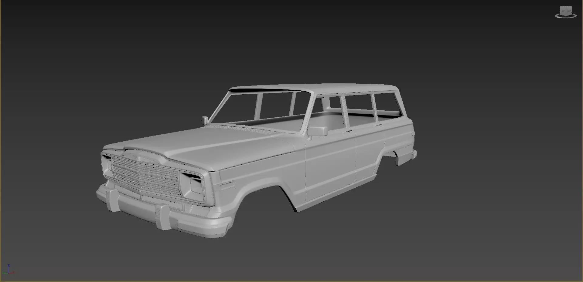 Jeep Grand Wagoneer 1991 Body For Print 3D print model_0