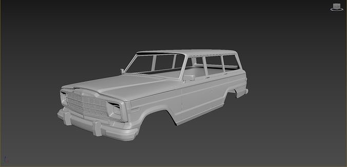 Jeep Grand Wagoneer 1991 Body For Print 3D print model