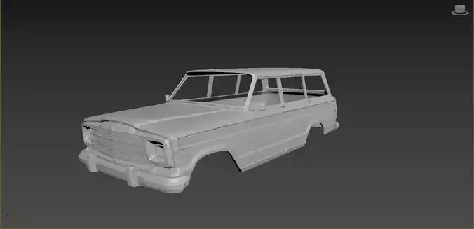 Jeep Grand Wagoneer 1991 Body For Print 3D print model