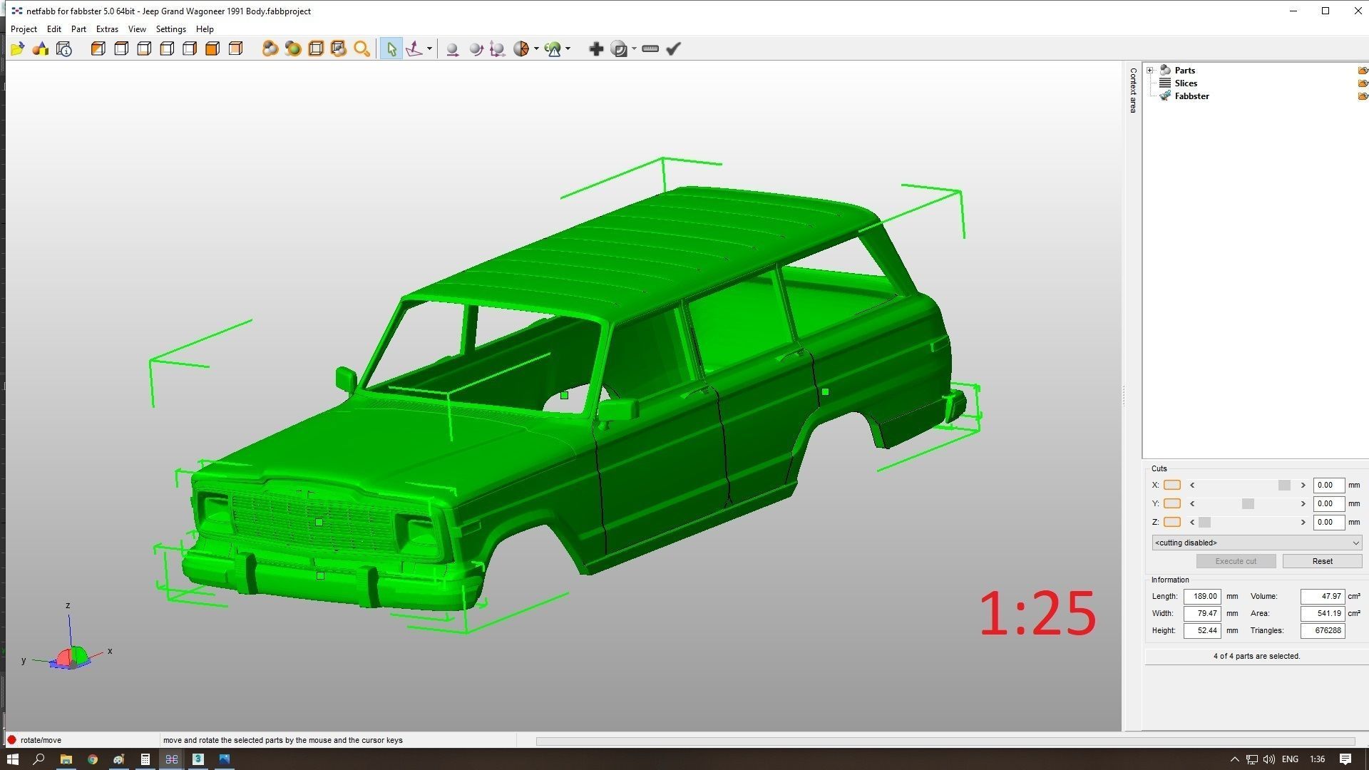 Jeep Grand Wagoneer 1991 Body For Print 3D print model_15
