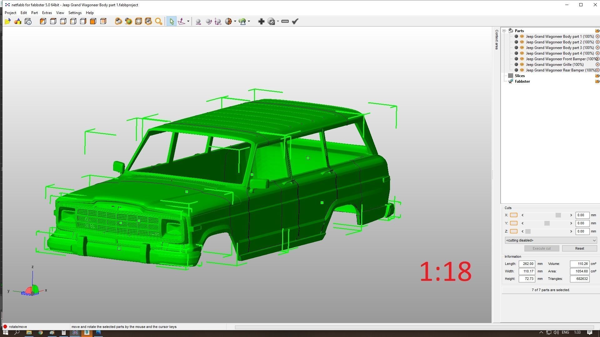 Jeep Grand Wagoneer 1991 Body For Print 3D print model_12